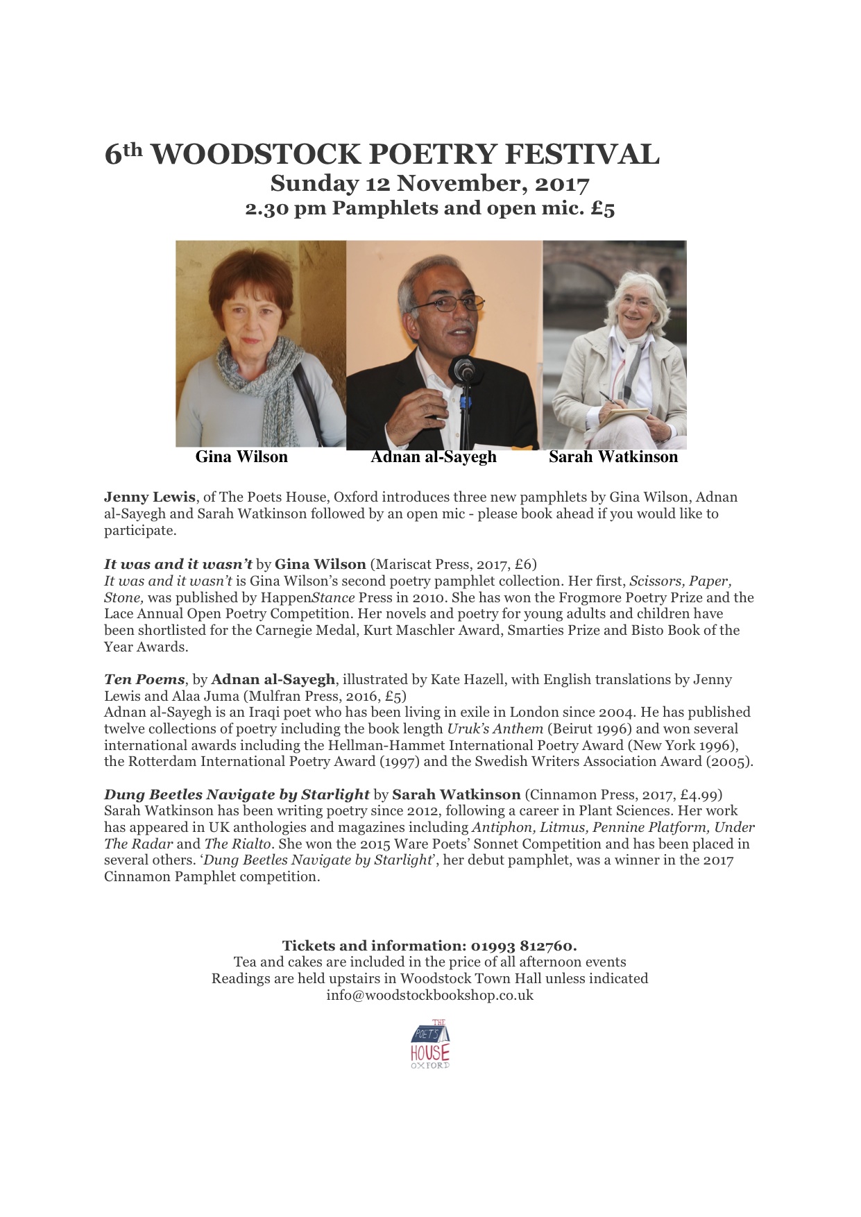 6th WOODSTOCK POETRY FESTIVAL FINAL